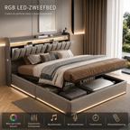 Luxe opbergbed met LED verlichting