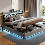 Luxe opbergbed met LED verlichting